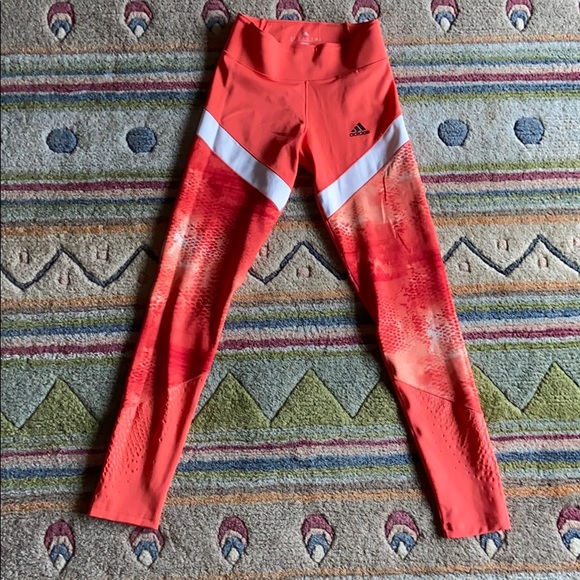 Pink snakeskin adidas leggings - Picture 2 of 6